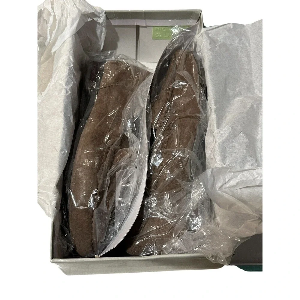 Array Harper Women's Taupe (Mushroom) Suede Loafers Size 7 Brand New In Box‎